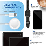 2-in-1-USB-Magnetladekabel für Apple Watch Series &amp; iPhone, 1,2 m, DS-XB015