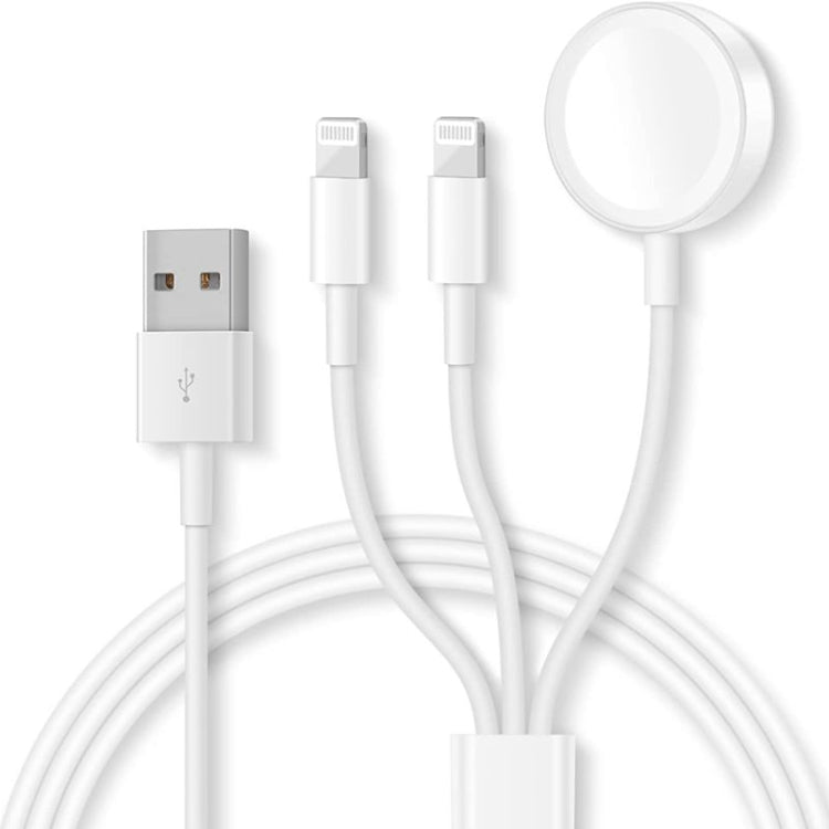 3-in-1-USB-Magnetladekabel für Apple Watch Series &amp; iPhone, 1,2 m (4 Fuß), DS-XB016