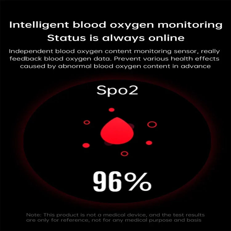E420 1.39 inch Color Screen Smart Watch,Silicone Watchband,Support Heart Rate Monitoring / Blood Pressure Monitoring
