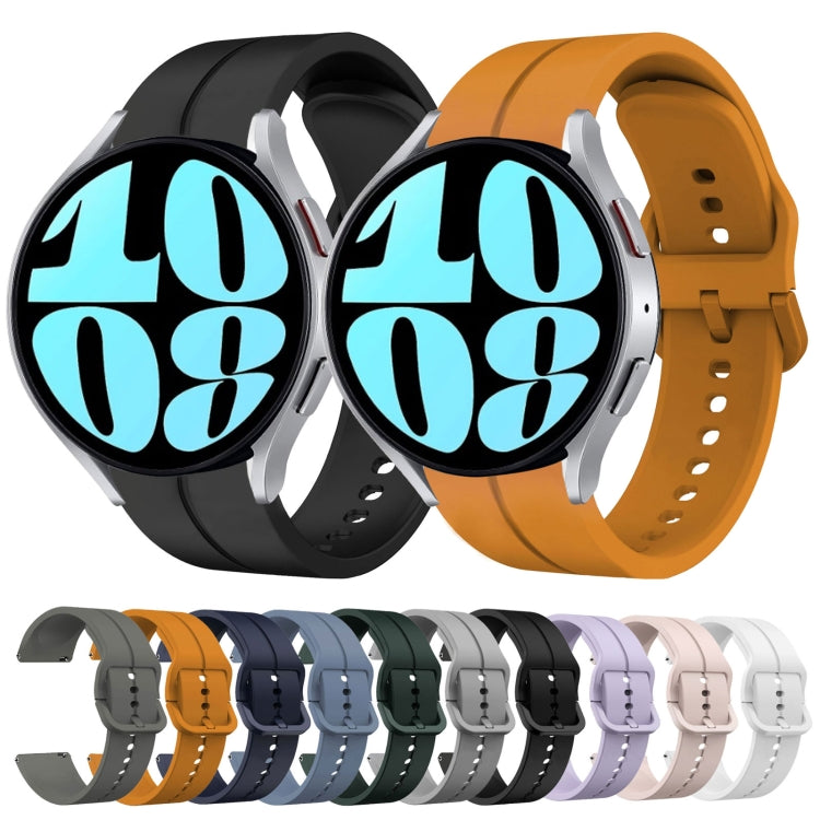 20mm Loop Silicone Watch Band, For Samsung Galaxy Watch 6 40mm, For Samsung Galaxy Watch 6 Classic 43mm