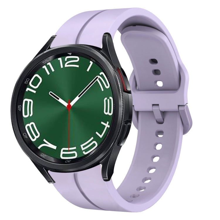 20mm Loop Silicone Watch Band, For Samsung Galaxy Watch 6 40mm, For Samsung Galaxy Watch 6 Classic 43mm