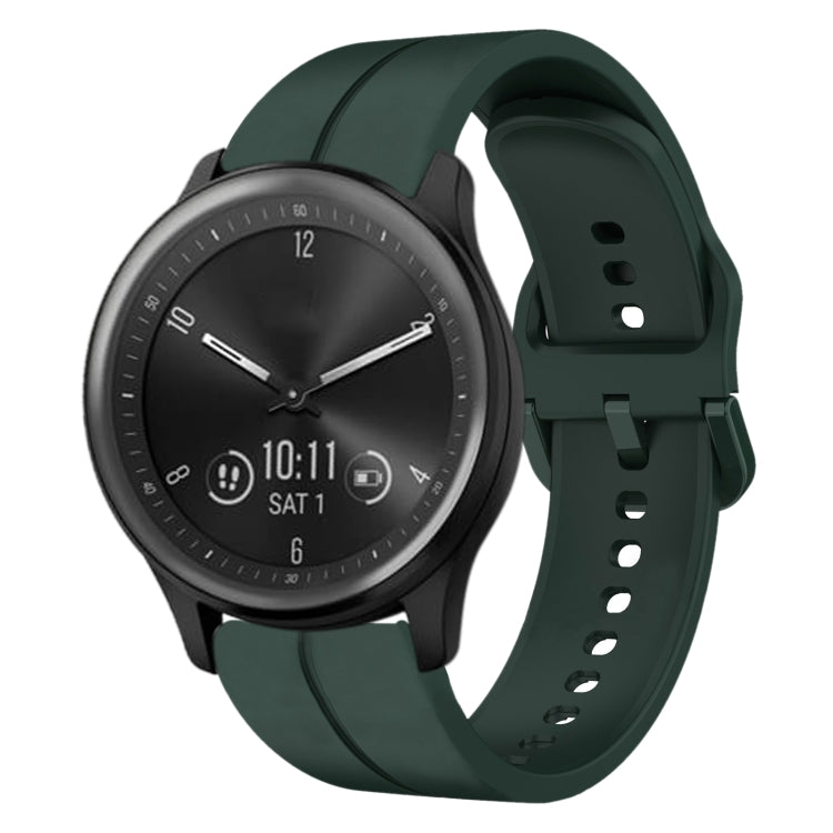 20mm Loop Silicone Watch Band, For Garmin Vivomove Sport, For Garmin Venu 2 Plus, For Garmin Approach S40, For Garmin Forerunner 158