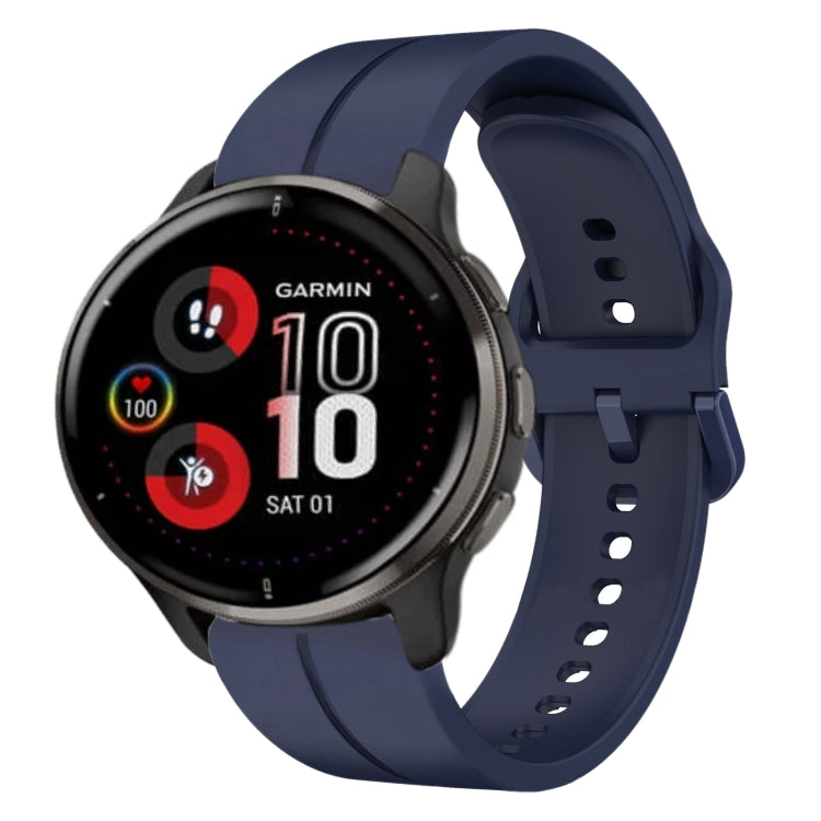 20mm Loop Silicone Watch Band, For Garmin Vivomove Sport, For Garmin Venu 2 Plus, For Garmin Approach S40, For Garmin Forerunner 158