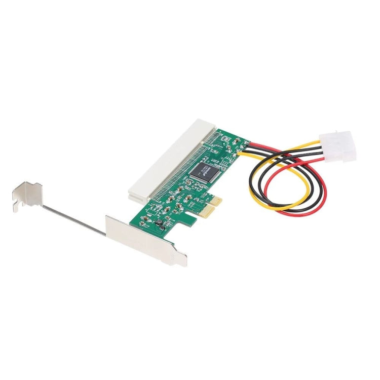 بطاقة محول PCI-E إلى PCI مع مصدر طاقة 4 دبابيس، PCI-E إلى PCI
