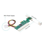 بطاقة محول PCI-E إلى PCI مع مصدر طاقة 4 دبابيس، PCI-E إلى PCI