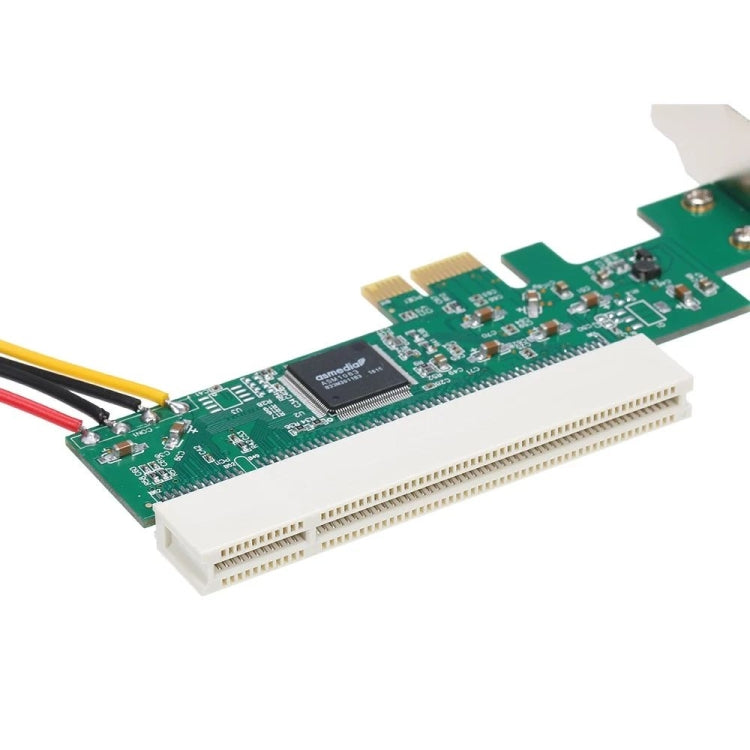 بطاقة محول PCI-E إلى PCI مع مصدر طاقة 4 دبابيس، PCI-E إلى PCI