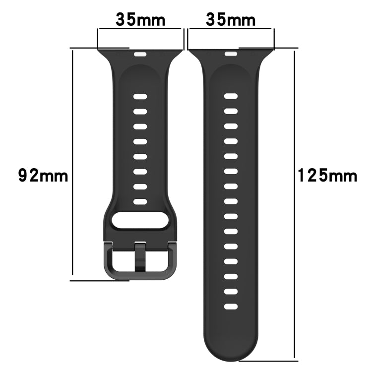 Two-Color Loop Buckle Silicone Watch Band, For Apple Watch Ultra 49mm, For Apple Watch Series 8&7 45mm, For Apple Watch Series 8&7 41mm