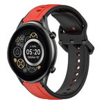 22mm Convex Loop Two-Color Silicone Watch Band, For Xiaomi Haylou RT2 LS10, For  Xiaomi Haylou RS4 LS12