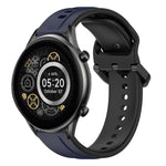 22mm Convex Loop Two-Color Silicone Watch Band, For Xiaomi Haylou RT2 LS10, For  Xiaomi Haylou RS4 LS12