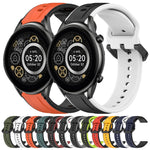 22mm Convex Loop Two-Color Silicone Watch Band, For Xiaomi Haylou RT2 LS10, For  Xiaomi Haylou RS4 LS12