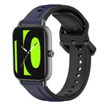 22mm Convex Loop Two-Color Silicone Watch Band, For Xiaomi Haylou RT2 LS10, For  Xiaomi Haylou RS4 LS12