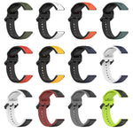 22mm Convex Loop Two-Color Silicone Watch Band, For Garmin Vivoactive4
