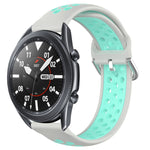 22mm Perforated Breathable Sports Silicone Watch Band, For Samsung Galaxy Watch3 45mm, For Samsung Gear S3 Classic, For Samsung Gear S3 Frontier