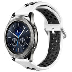 22mm Perforated Breathable Sports Silicone Watch Band, For Samsung Galaxy Watch3 45mm, For Samsung Gear S3 Classic, For Samsung Gear S3 Frontier