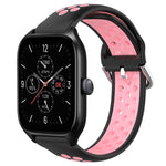 20mm Perforated Breathable Sports Silicone Watch Band, For Amazfit GTS 4, For Amazfit GTS 3, For Amazfit GTS 2E
