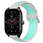 20mm Perforated Breathable Sports Silicone Watch Band, For Amazfit GTS 4, For Amazfit GTS 3, For Amazfit GTS 2E