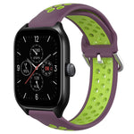 20mm Perforated Breathable Sports Silicone Watch Band, For Amazfit GTS 4, For Amazfit GTS 3, For Amazfit GTS 2E