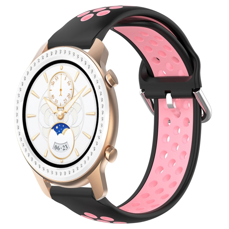 20mm Perforated Breathable Sports Silicone Watch Band, For Amazfit GTR 42MM, For Amazfit Pop Pro, For Amazfit Pop