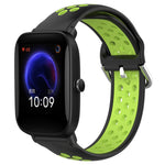 20mm Perforated Breathable Sports Silicone Watch Band, For Amazfit GTR 42MM, For Amazfit Pop Pro, For Amazfit Pop