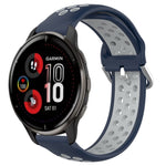 20mm Perforated Breathable Sports Silicone Watch Band, For Garmin Vivoactive3 Music, For Garmin Venu 2 Plus, For Garmin Approach S40