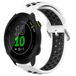 20mm Perforated Breathable Sports Silicone Watch Band, For Garmin Forerunner 158, For Garmin Forerunner 55, For Garmin Venu
