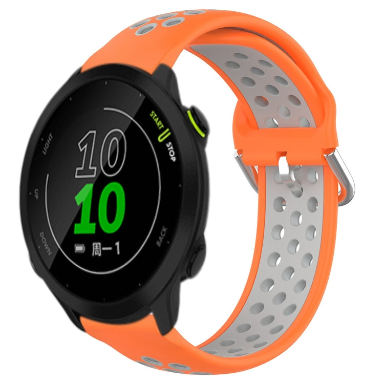 20mm Perforated Breathable Sports Silicone Watch Band, For Garmin Forerunner 158, For Garmin Forerunner 55, For Garmin Venu