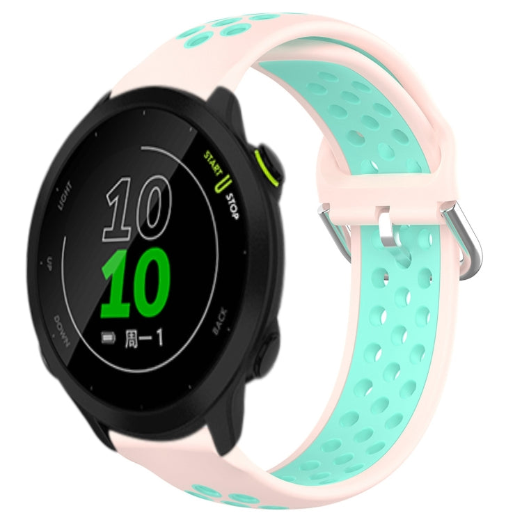 20mm Perforated Breathable Sports Silicone Watch Band, For Garmin Forerunner 158, For Garmin Forerunner 55, For Garmin Venu