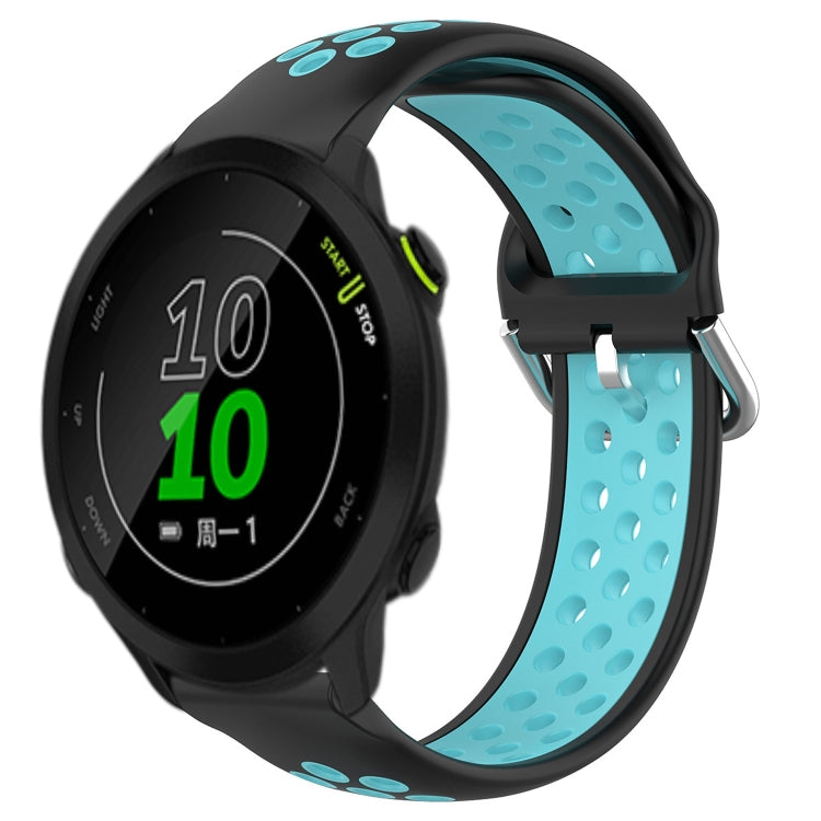 20mm Perforated Breathable Sports Silicone Watch Band, For Garmin Forerunner 158, For Garmin Forerunner 55, For Garmin Venu
