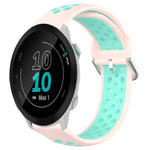 20mm Perforated Breathable Sports Silicone Watch Band, For Garmin Forerunner 158, For Garmin Forerunner 55, For Garmin Venu
