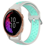 20mm Perforated Breathable Sports Silicone Watch Band, For Garmin Forerunner 158, For Garmin Forerunner 55, For Garmin Venu