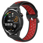 22mm Perforated Breathable Sports Silicone Watch Band, For Huawei Watch GT3 46mm, For Huawei Watch GT Runner, For Huawei Watch 3