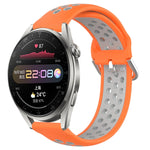 22mm Perforated Breathable Sports Silicone Watch Band, For Huawei Watch 3 Pro, For Huawei GT2 Pro, For Honor Watch GS 3