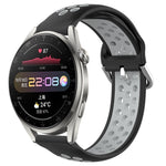 22mm Perforated Breathable Sports Silicone Watch Band, For Huawei Watch 3 Pro, For Huawei GT2 Pro, For Honor Watch GS 3
