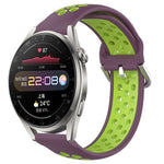 22mm Perforated Breathable Sports Silicone Watch Band, For Huawei Watch 3 Pro, For Huawei GT2 Pro, For Honor Watch GS 3