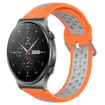 22mm Perforated Breathable Sports Silicone Watch Band, For Huawei Watch 3 Pro, For Huawei GT2 Pro, For Honor Watch GS 3