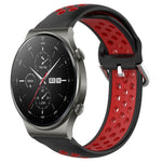 22mm Perforated Breathable Sports Silicone Watch Band, For Huawei Watch 3 Pro, For Huawei GT2 Pro, For Honor Watch GS 3