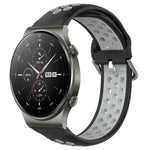 22mm Perforated Breathable Sports Silicone Watch Band, For Huawei Watch 3 Pro, For Huawei GT2 Pro, For Honor Watch GS 3