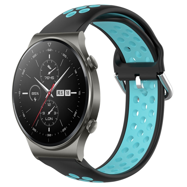 22mm Perforated Breathable Sports Silicone Watch Band, For Huawei Watch 3 Pro, For Huawei GT2 Pro, For Honor Watch GS 3