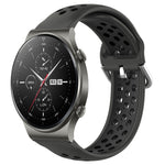 22mm Perforated Breathable Sports Silicone Watch Band, For Huawei Watch 3 Pro, For Huawei GT2 Pro, For Honor Watch GS 3