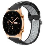 22mm Perforated Breathable Sports Silicone Watch Band, For Huawei Watch 3 Pro, For Huawei GT2 Pro, For Honor Watch GS 3