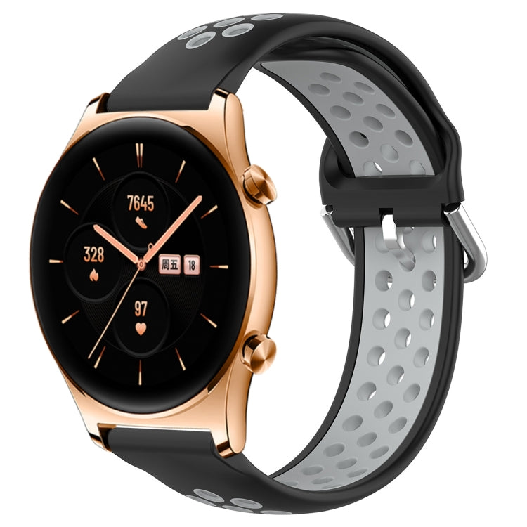 22mm Perforated Breathable Sports Silicone Watch Band, For Huawei Watch 3 Pro, For Huawei GT2 Pro, For Honor Watch GS 3