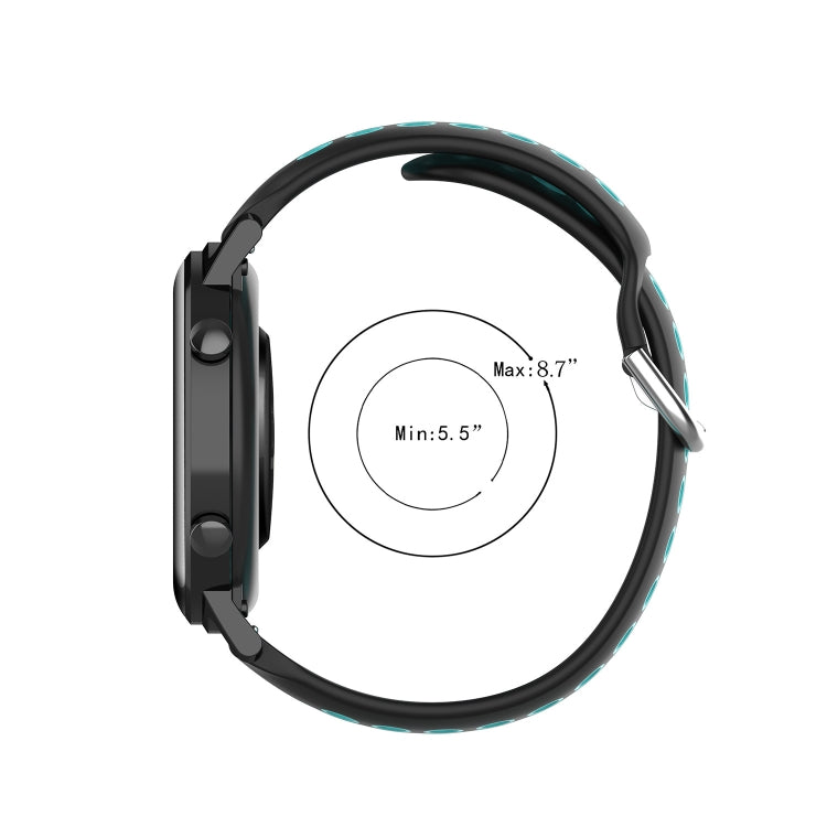 22mm Perforated Breathable Sports Silicone Watch Band, For Huawei Watch 3 Pro New