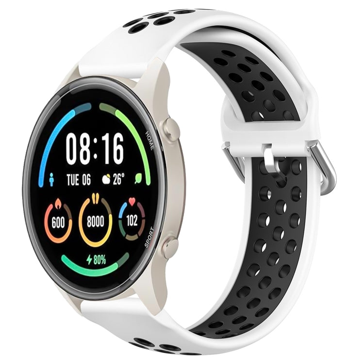 22mm Perforated Breathable Sports Silicone Watch Band, For Xiaomi MI Watch Sport, For Xiaomi Haylou RT2 LS10, For  Xiaomi Haylou RS4 LS12