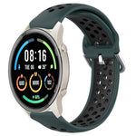 22mm Perforated Breathable Sports Silicone Watch Band, For Xiaomi MI Watch Sport, For Xiaomi Haylou RT2 LS10, For  Xiaomi Haylou RS4 LS12