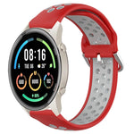 22mm Perforated Breathable Sports Silicone Watch Band, For Xiaomi MI Watch Sport, For Xiaomi Haylou RT2 LS10, For  Xiaomi Haylou RS4 LS12