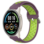 22mm Perforated Breathable Sports Silicone Watch Band, For Xiaomi MI Watch Sport, For Xiaomi Haylou RT2 LS10, For  Xiaomi Haylou RS4 LS12