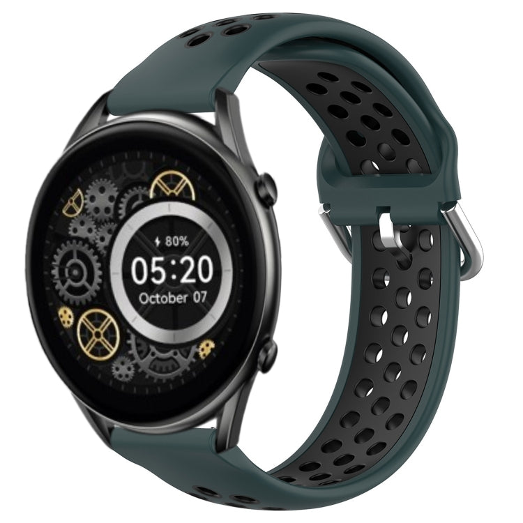 22mm Perforated Breathable Sports Silicone Watch Band, For Xiaomi MI Watch Sport, For Xiaomi Haylou RT2 LS10, For  Xiaomi Haylou RS4 LS12