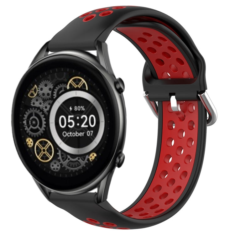 22mm Perforated Breathable Sports Silicone Watch Band, For Xiaomi MI Watch Sport, For Xiaomi Haylou RT2 LS10, For  Xiaomi Haylou RS4 LS12