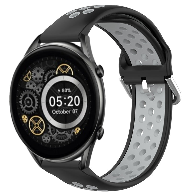 22mm Perforated Breathable Sports Silicone Watch Band, For Xiaomi MI Watch Sport, For Xiaomi Haylou RT2 LS10, For  Xiaomi Haylou RS4 LS12