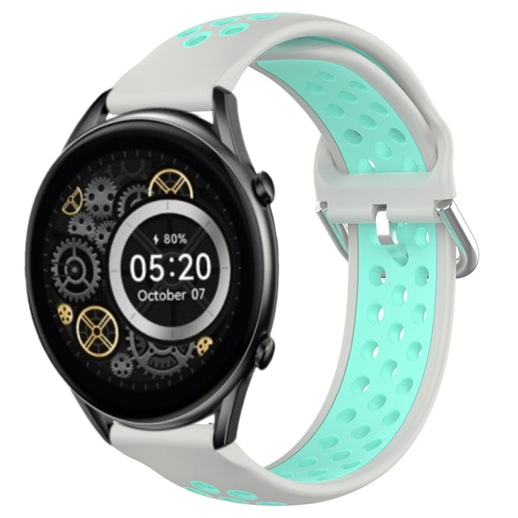 22mm Perforated Breathable Sports Silicone Watch Band, For Xiaomi MI Watch Sport, For Xiaomi Haylou RT2 LS10, For  Xiaomi Haylou RS4 LS12